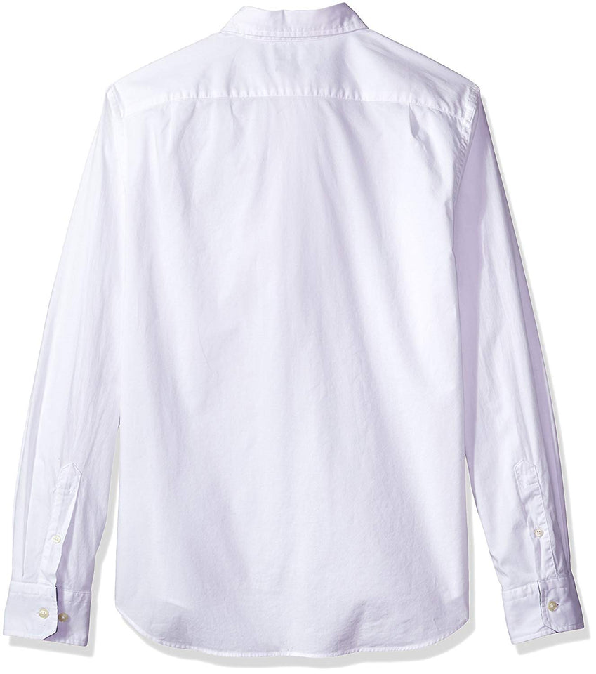 Nautica - Camisa de Manga Larga para Hombre, Ajuste clásico, elástica, Manga Larga