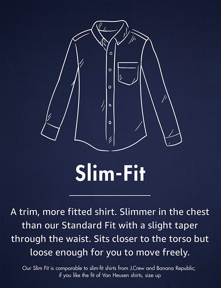 Goodthreads - Camisa de Manga Larga para Hombre